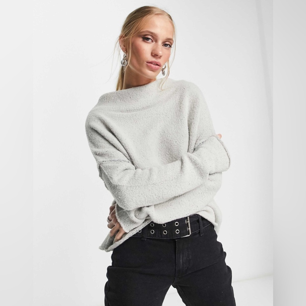 Free People San Vicente Sweater in Gray size XS EUC - Picture 4 of 13